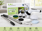 Electric Spin Scrubber 9-in-1 | Cordless Rechargeable Power Scrubber with Adjustable Long Handle | Bathroom Cleaner Brush for Floor, Tiles, Kitchen, Grout, Wall, Window & Car Cleaning