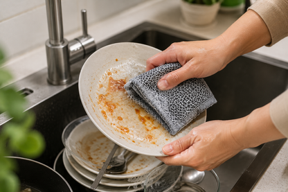 Wire Dishcloths for Kitchen Cleaning (Pack of 25) | Reusable Stainless Steel Wire Mesh Cleaning Cloth | Non-Scratch Scrubber for Dishes, Pots, Pans, Sinks & Cooktops