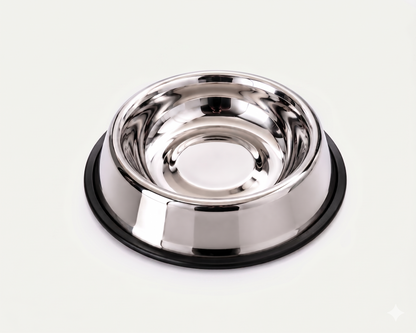 Premium Stainless Steel Dog Bowl 900ml | Non-Slip Base | Rust-Free Food Grade Pet Bowl for Dogs & Cats | Durable & Easy to Clean