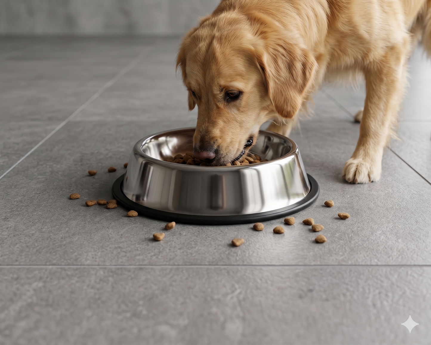 Premium Stainless Steel Dog Bowl 900ml | Non-Slip Base | Rust-Free Food Grade Pet Bowl for Dogs & Cats | Durable & Easy to Clean