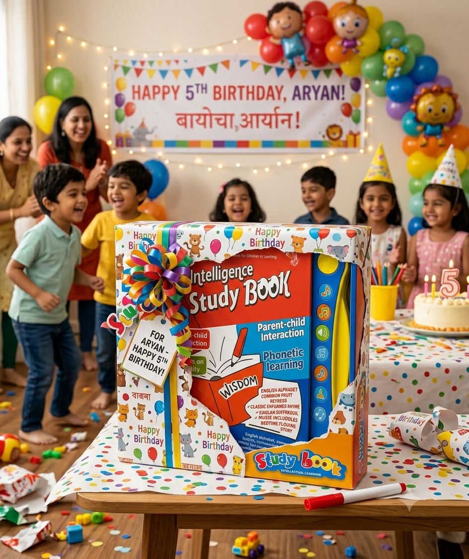 Activities Learning Book for Kids | Electronic  Intelligent Study Book with Touch Sensors &  Clear Voice | ABC, Numbers, Poems & Songs |  Best Educational Toy for Children (3-8 Years)
