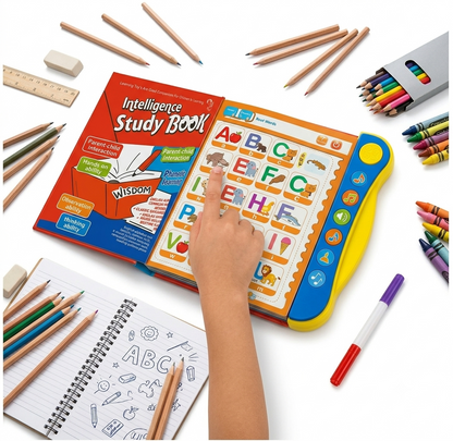 Activities Learning Book for Kids | Electronic  Intelligent Study Book with Touch Sensors &  Clear Voice | ABC, Numbers, Poems & Songs |  Best Educational Toy for Children (3-8 Years)