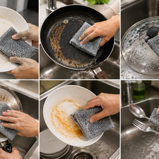 Wire Dishcloths for Kitchen Cleaning (Pack of 25) | Reusable Stainless Steel Wire Mesh Cleaning Cloth | Non-Scratch Scrubber for Dishes, Pots, Pans, Sinks & Cooktops