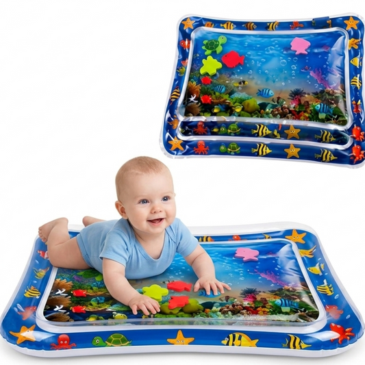 Inflatable Baby Water Play Mat for Tummy Time | Leak-Proof Sensory Activity Mat for Infants & Toddlers (3-12 Months) | Portable & Durable