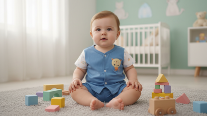 Soft Cotton Baby Romper for Newborns – 0 to 9 Months | Skin-Friendly & Comfortable