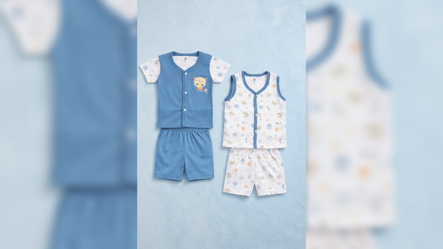 Soft Cotton Baby Romper for Newborns – 0 to 9 Months | Skin-Friendly & Comfortable