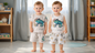 Cute Chameleon Print Baby Boy & Girl Clothing Set –  6 to 24 Months | T-Shirt & Shorts |   3 Variants
