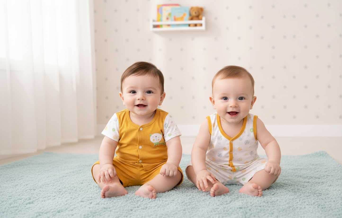 Soft Cotton Baby Romper for Newborns – 0 to 9 Months | Skin-Friendly & Comfortable