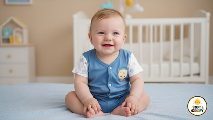 Soft Cotton Baby Romper for Newborns – 0 to 9 Months | Skin-Friendly & Comfortable