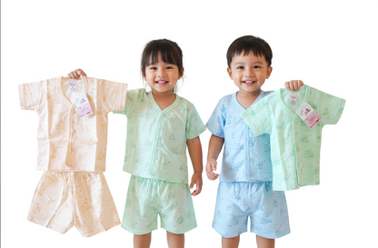 Soft Cotton Baby Dress Set Pack of 3 |   age  0 to 3 Months  | Top & Shorts | Peach, Green & Blue | Newborn Outfit