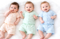 Soft Cotton Baby Dress Set Pack of 3 |   age  0 to 3 Months  | Top & Shorts | Peach, Green & Blue | Newborn Outfit